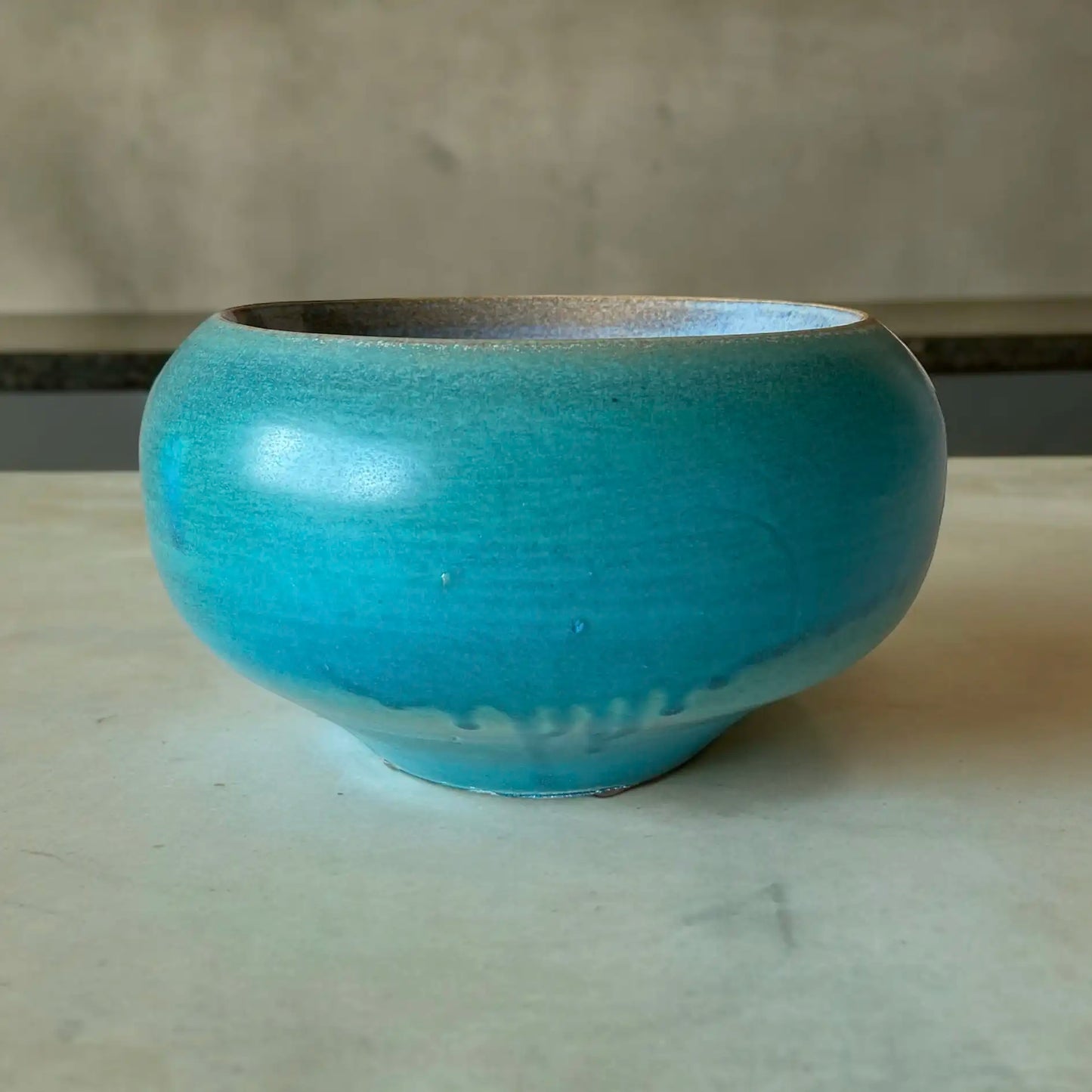 Vase turquoise - pièce décorative