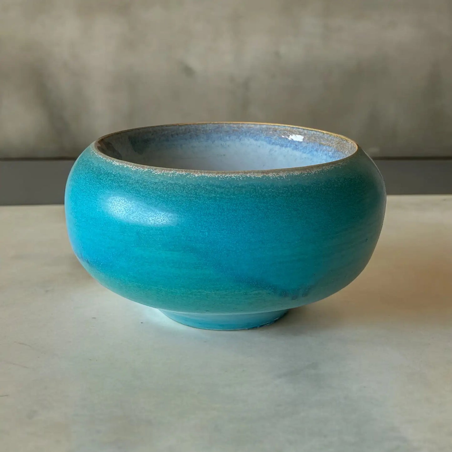 Vase turquoise - pièce décorative